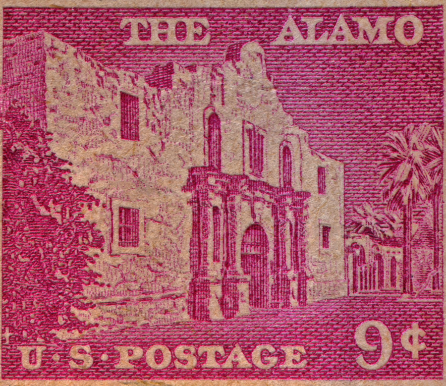 1954 The Alamo Stamp Photograph by Bill Owen