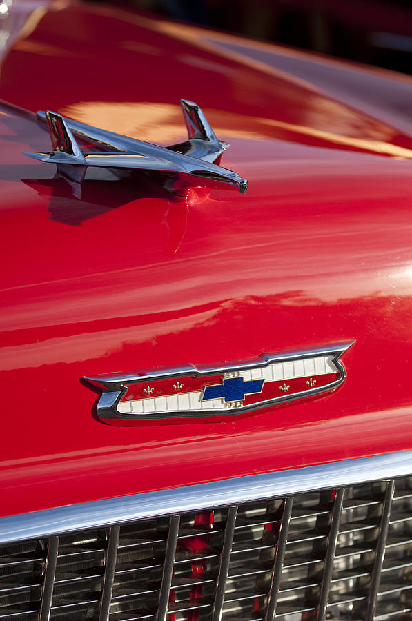 1955 Chevrolet Nomad Hood Ornament Photograph by Jill Reger - Fine Art ...