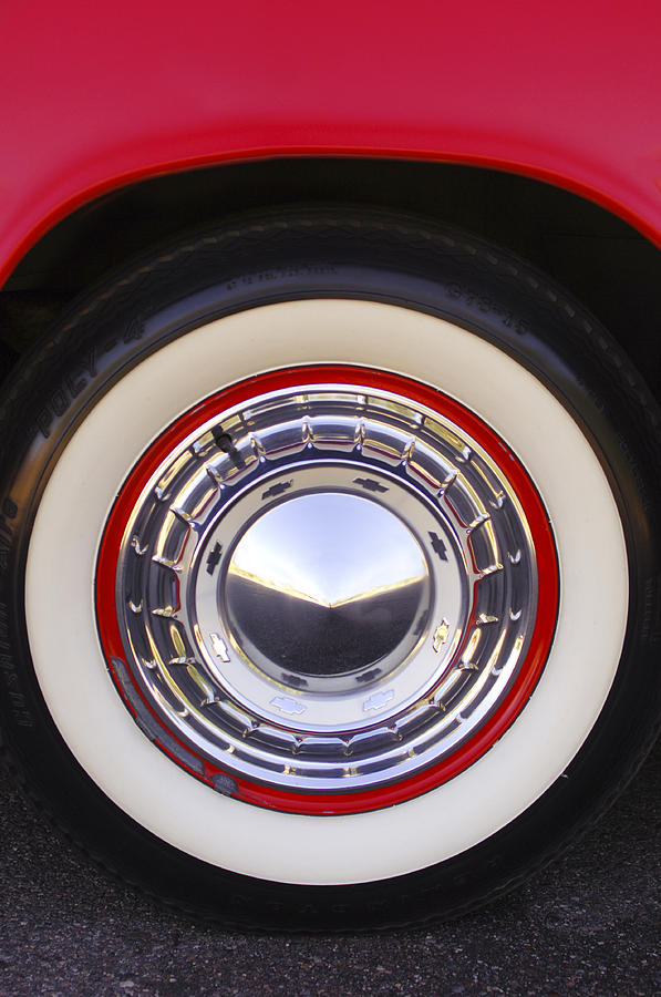 Car Photograph - 1955 Chevrolet Nomad Wheel by Jill Reger