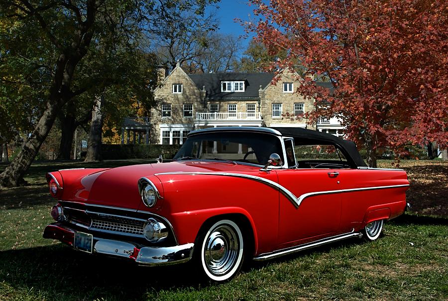 1955 Ford Convertible Photograph by Tim McCullough