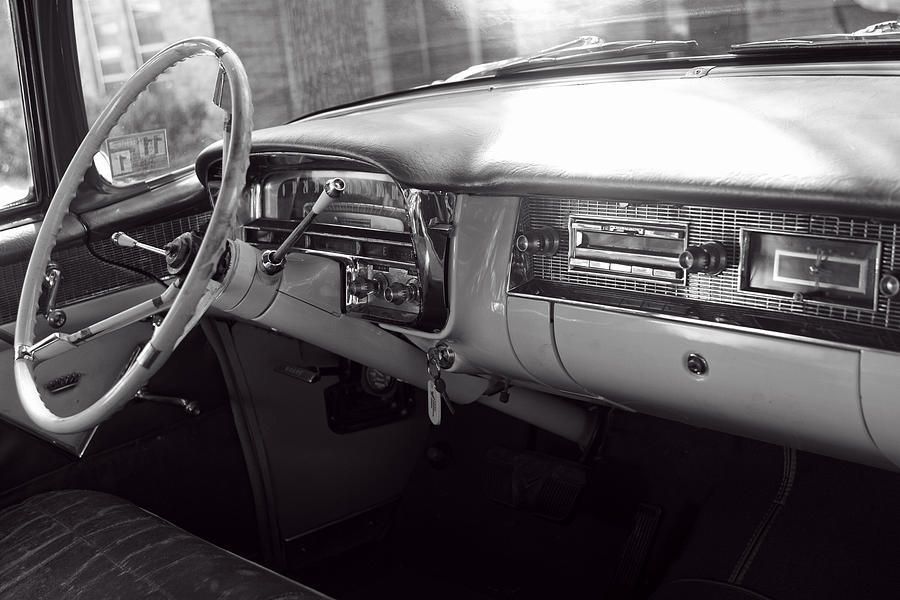 1956 Cadillac Interior Photograph by Linda Phelps