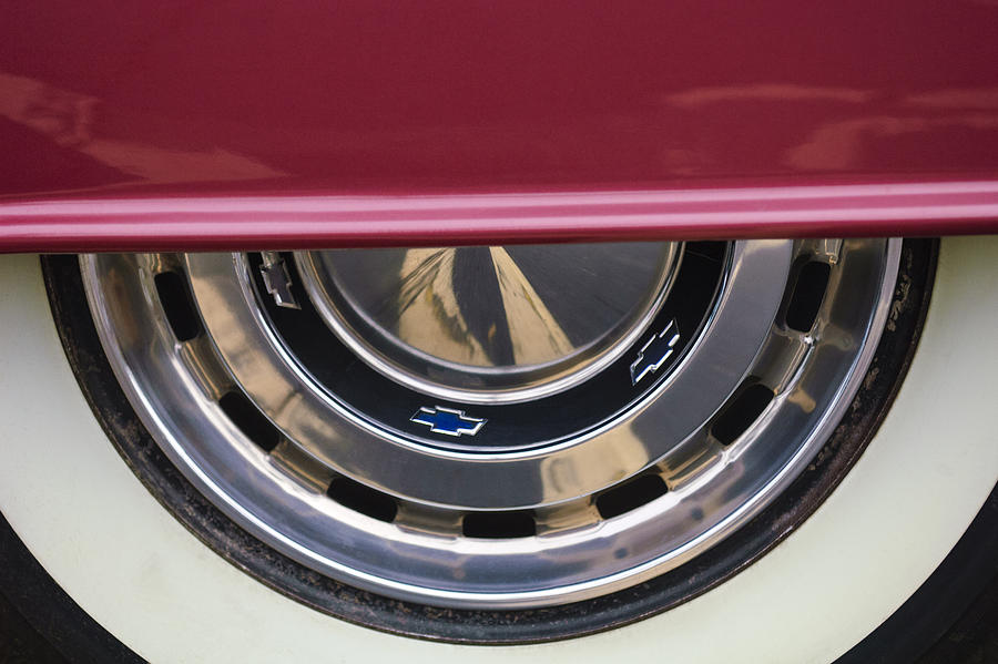 1956 Chevrolet Belair Wheel Photograph by Jill Reger - Fine Art America