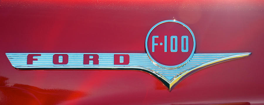 Antique Photograph - 1956 Ford F100 by Mark Dodd