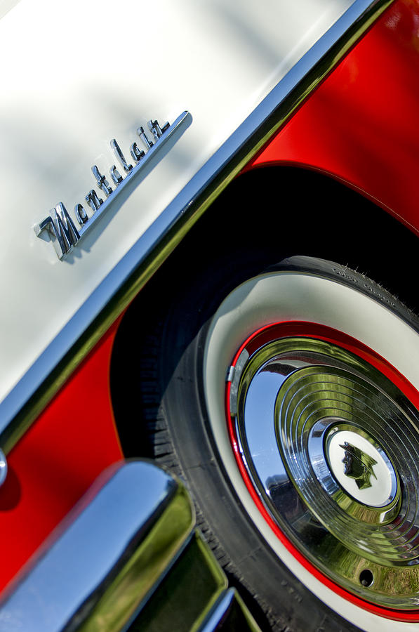 1956 Mercury Montclair Wheel Emblem Photograph by Jill Reger