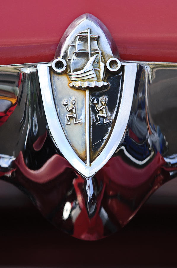 1956 Plymouth Emblem Photograph by Jill Reger