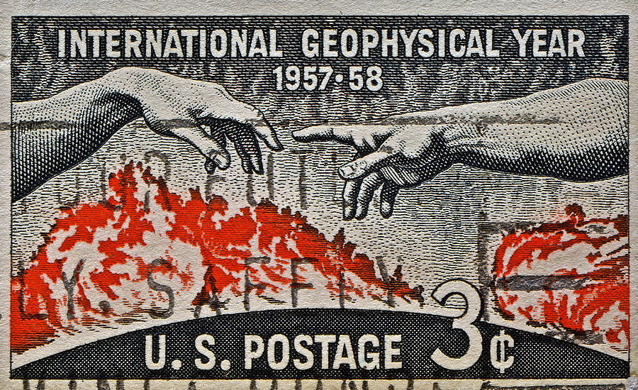1957-1958 International Geophysical Year Stamp Photograph by Bill Owen