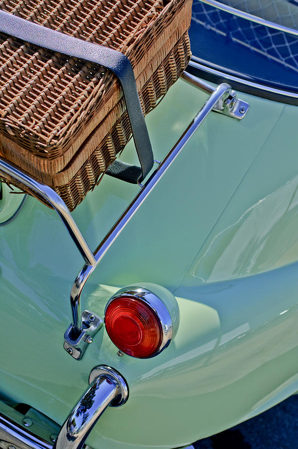Car Photograph - 1957 BMW Isetta 300 Motocoupe Taillight by Jill Reger