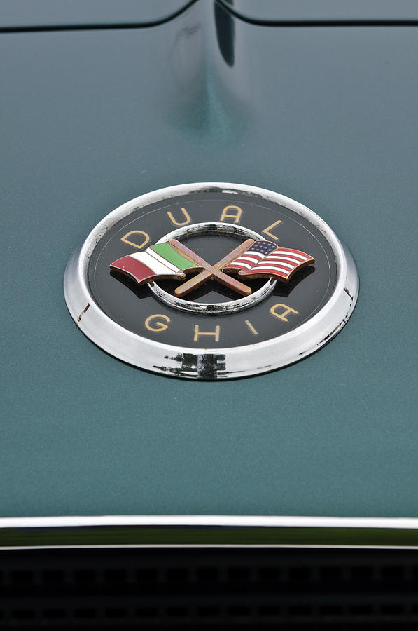 Car Photograph - 1957 Dual-Ghia Convertible Emblem by Jill Reger