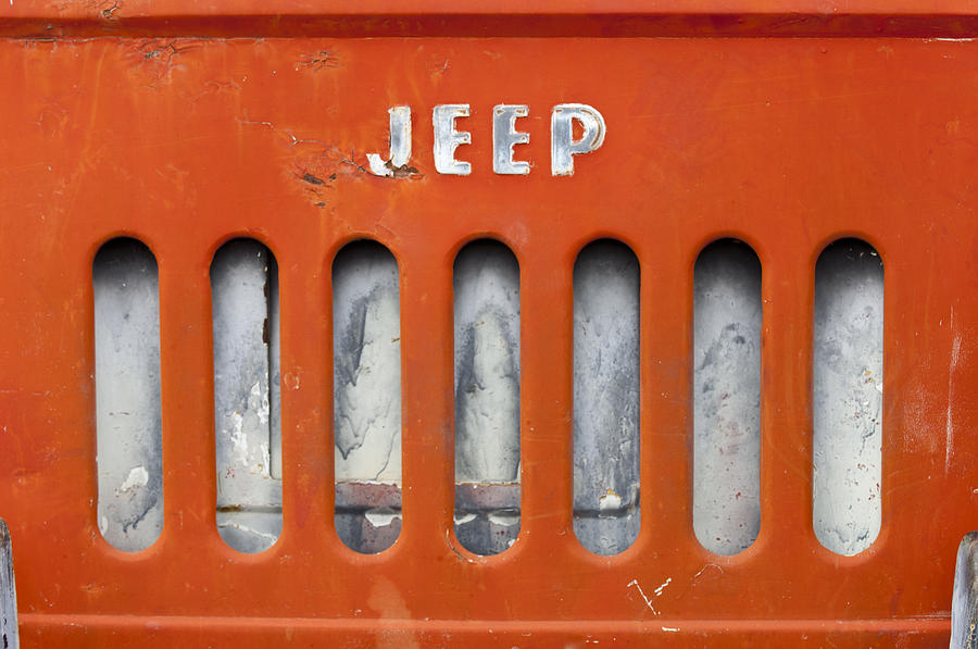 1957 Jeep Emblem Photograph by Jill Reger