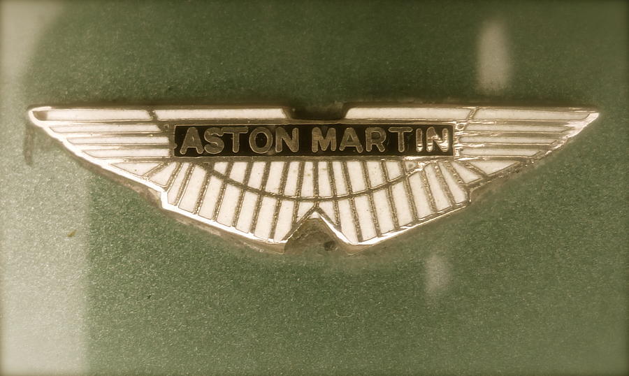 1959 Aston Martin Hood Badge Photograph by John Colley