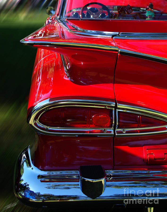 Fuzzy Dice Photograph - 1959 Chevy El Comino by Peter Piatt Fuzzy Dice Photograph - 1959 Chevy El Comino by Peter Piatt