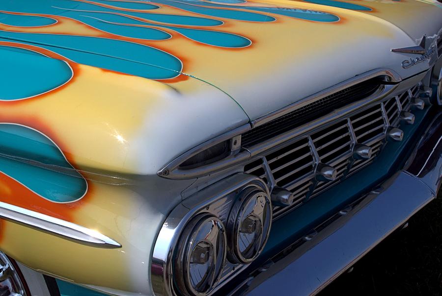 1959 Chevy Flamed Fender Photograph by Tim McCullough