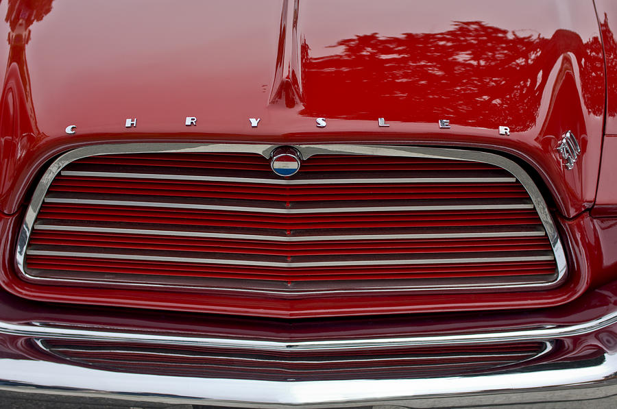 1959 Chrysler 300 Grille Emblem Photograph by Jill Reger