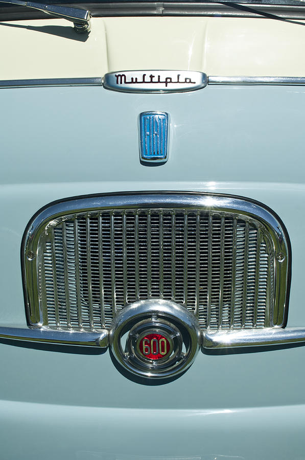 1959 Fiat Multipia Hood Emblem Photograph by Jill Reger