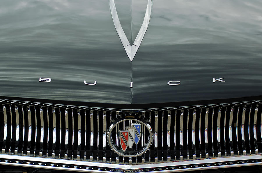 1960 Buick Invicta Convertible Hood Emblem Photograph by Jill Reger