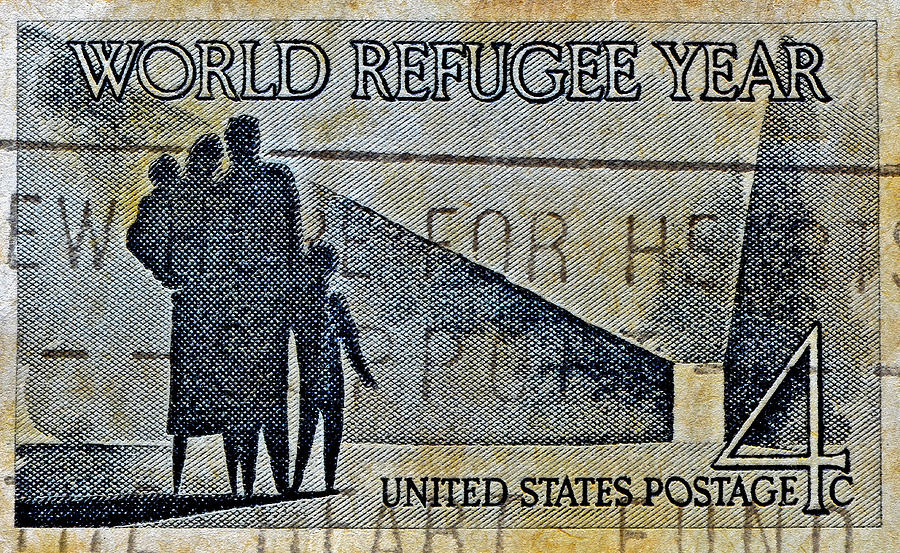 1960 World Refugee Year Stamp by Bill Owen