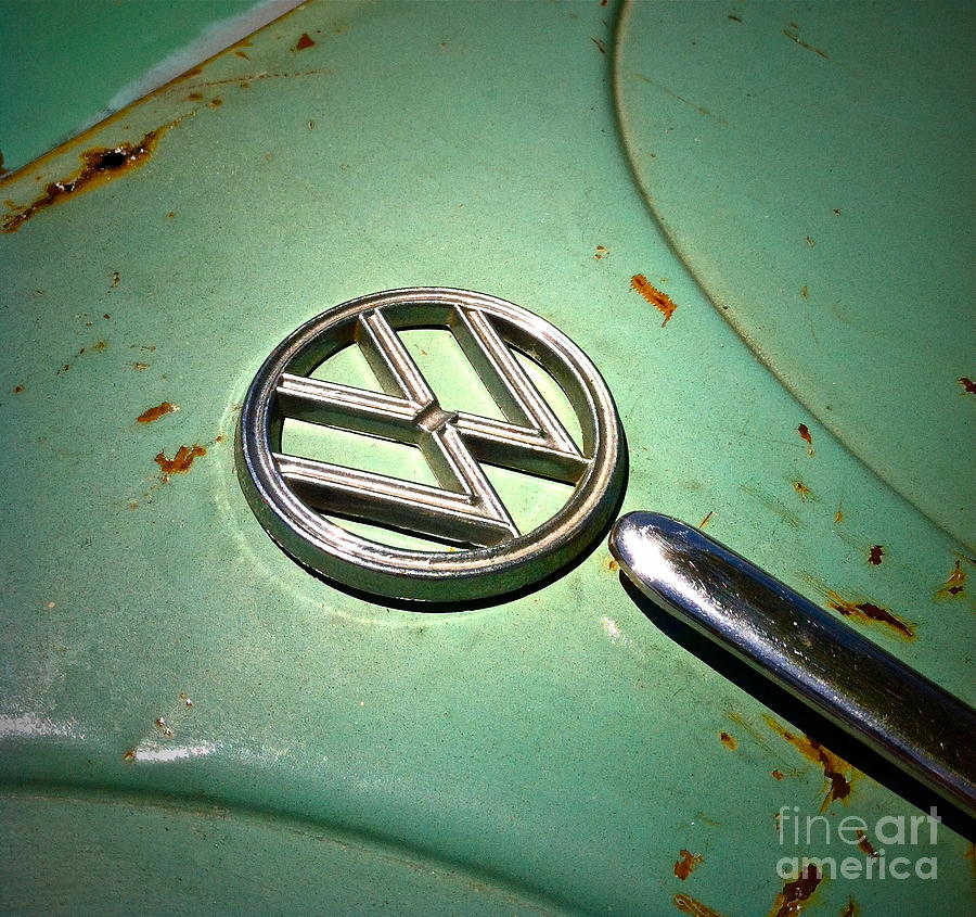 1961 Green VW Photograph by Gwyn Newcombe