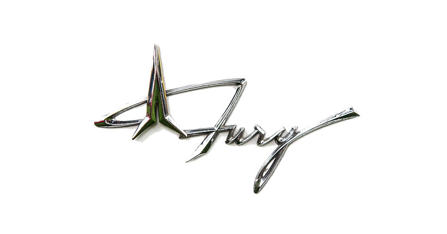 1961 Plymouth Fury Name Badge Photograph by Roger Mullenhour