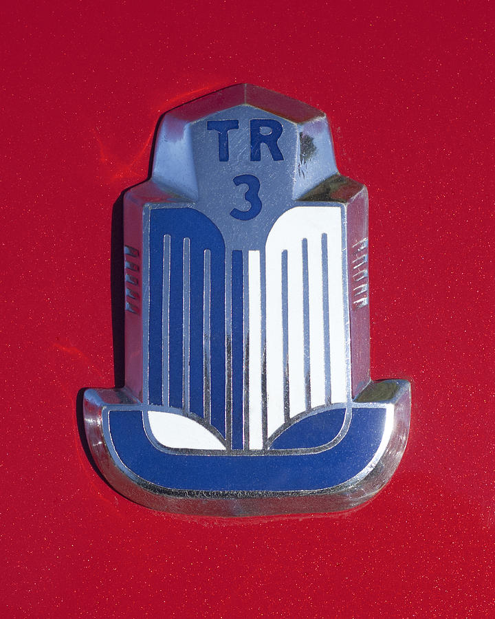 1961 Triumph TR3A Roadster Emblem Photograph by Jill Reger