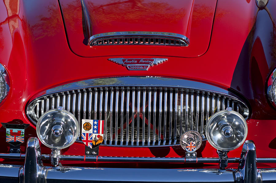 1962 Austin-Healey 3000 MKII Grille Photograph by Jill Reger