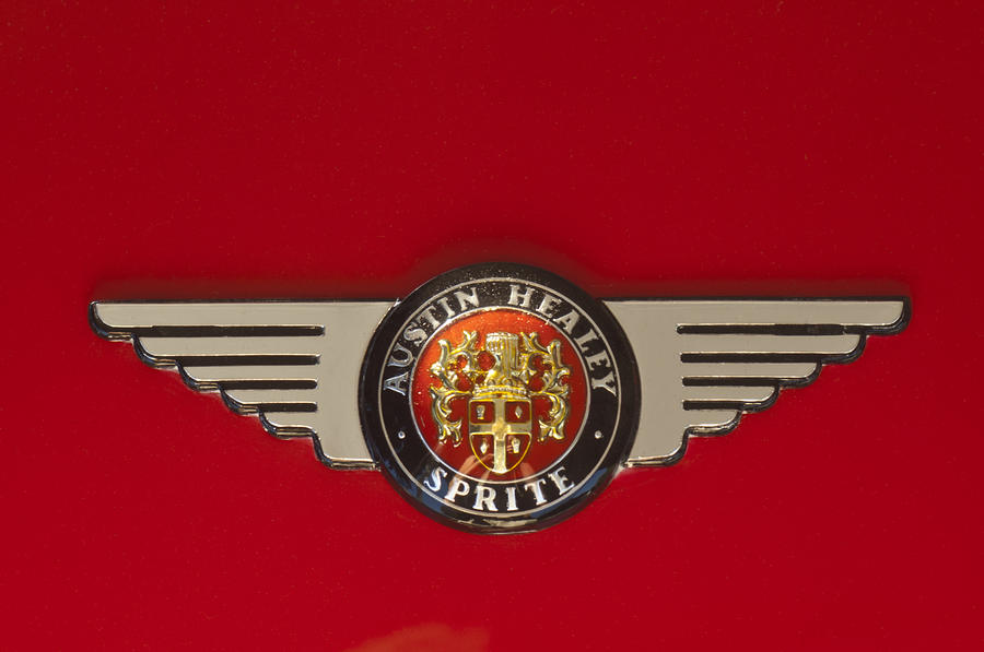 1962 Austin-Healey Sprite Emblem Photograph by Jill Reger