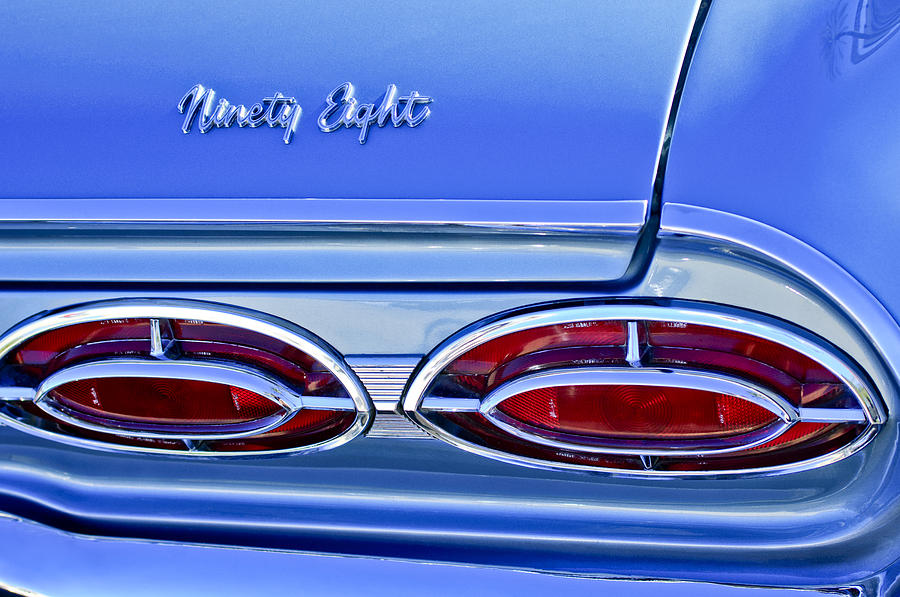 1962 Oldsmobile 98 Taillights Photograph by Jill Reger