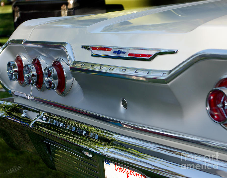 1963 Chevy Impala Taillights Photograph by Peter Piatt.