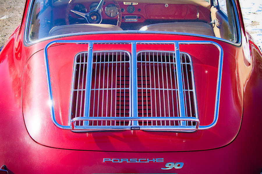 1963 Red Porsche 356B Super 90 Back End Photograph by James BO Insogna
