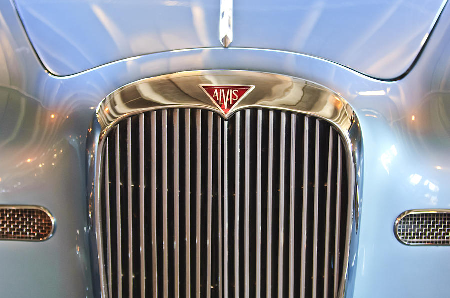 1964 Alvis TE21 Series III Drophead Coupe Grille Emblem Photograph by Jill Reger