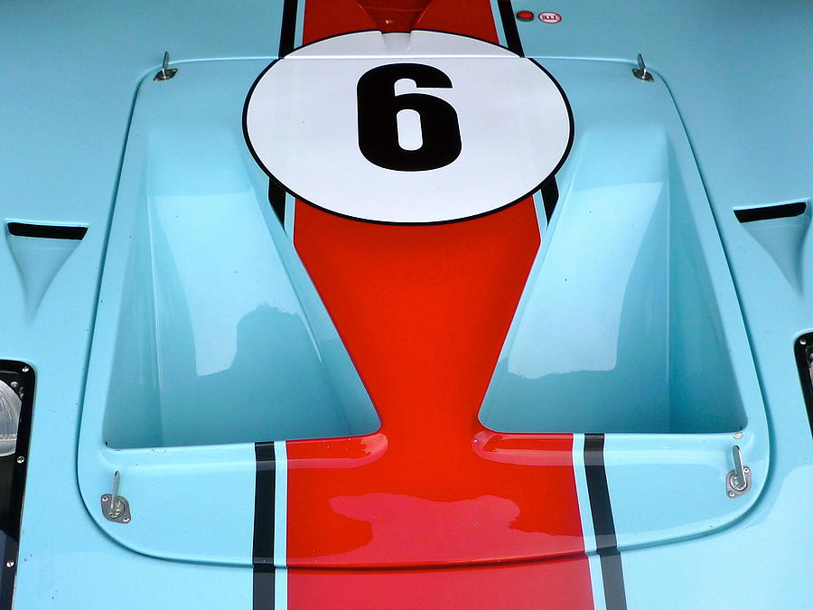 1965 Ford GT40 Hood Detail Photograph by John Colley