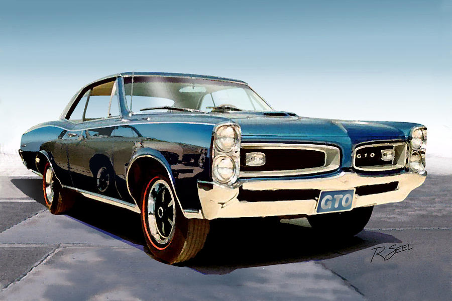 1966 Pontiac GTO Painting by Rod Seel