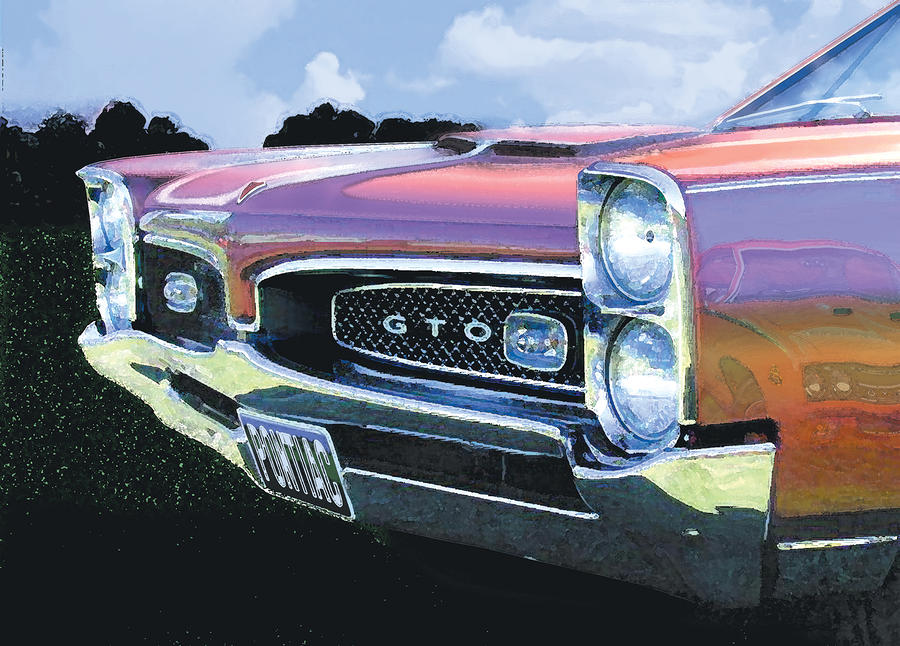 Goat Painting - 1967 Gto by Rod Seel