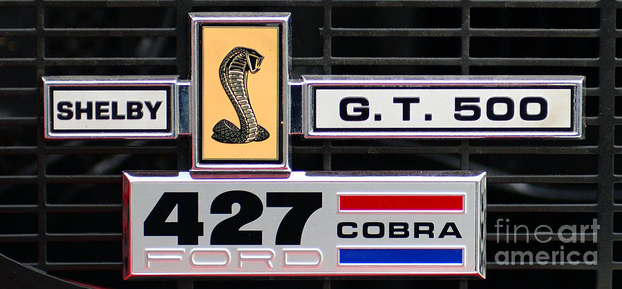1967 Shelby Cobra Grill Emblem Photograph by Paul Ward