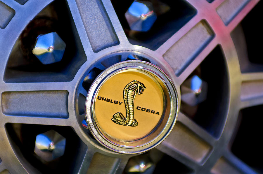 1968 Ford Shelby GT500 KR Convertible Wheel Emblem Photograph by Jill Reger