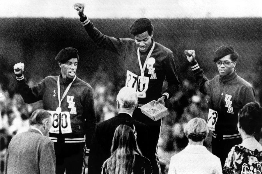 1960s Photograph - 1968 Olympics, 400 Meter Run Winners by Everett