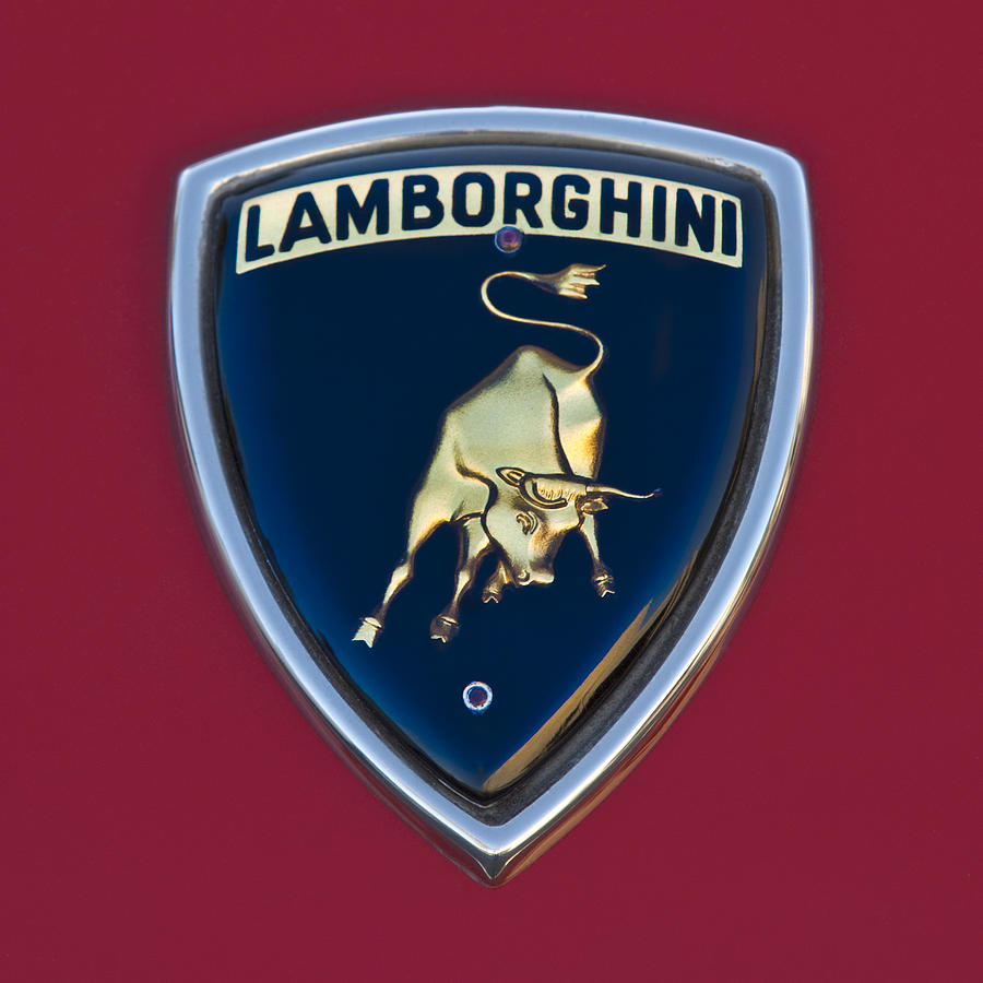 1969 Lamborghini Islero S Coupe Emblem Photograph by Jill Reger