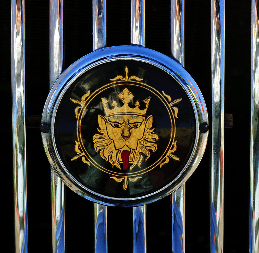 1969 Morgan Roadster Grille Emblem 2 Photograph by Jill Reger