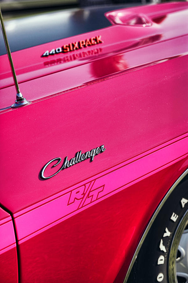 1970 Dodge Challenger RT 440 SIX PACK - Tickled Pink Photograph by Gordon Dean II