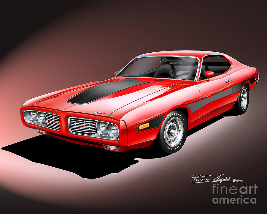 dodge charger 1970 drawing
