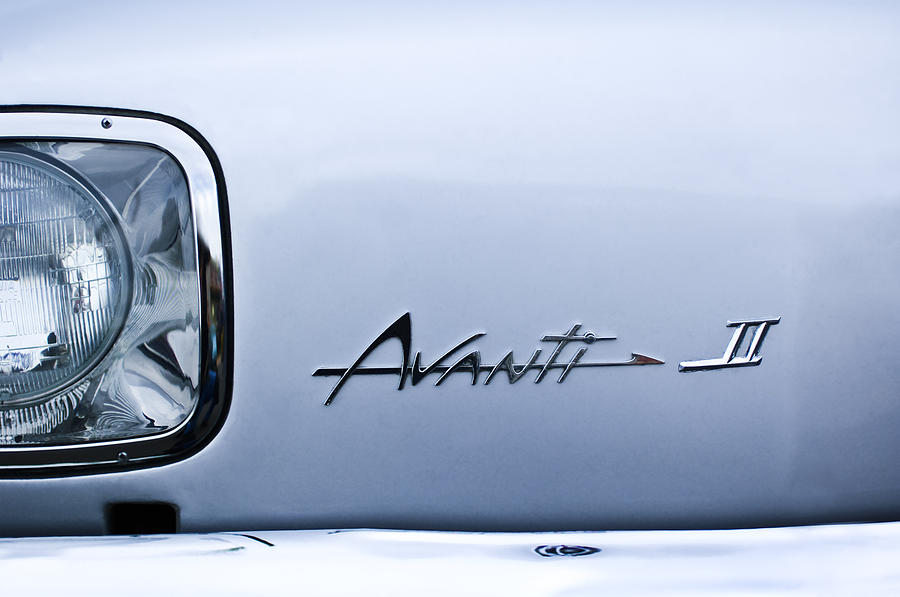 Car Photograph - 1978 Avanti II Headlight Emblem by Jill Reger