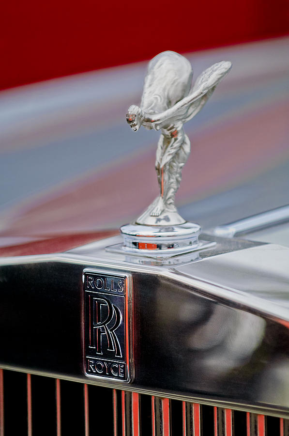 1984 Rolls-Royce Silver Spur Hood Ornament Photograph by Jill Reger