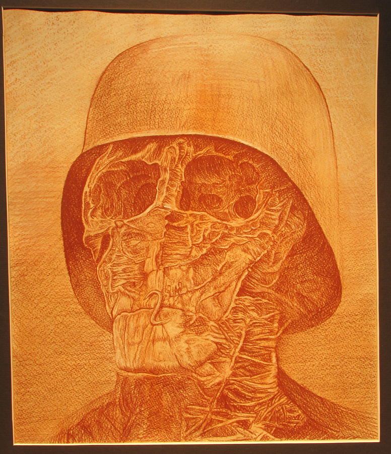 1985 A Recreation Of A Zdzislaw Beksinski Painting Drawing