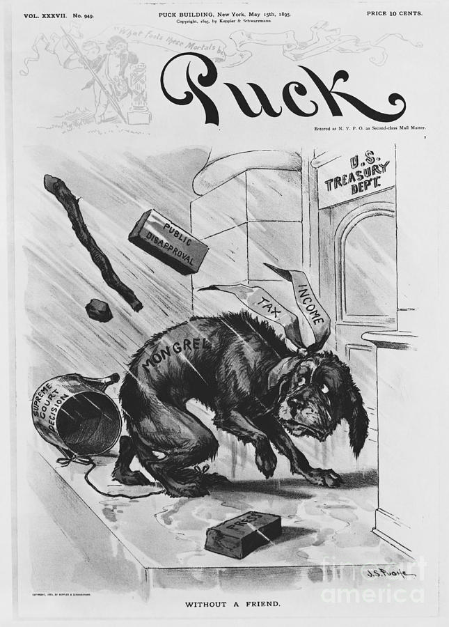 19th Century Political Cartoon Photograph by Photo Researchers