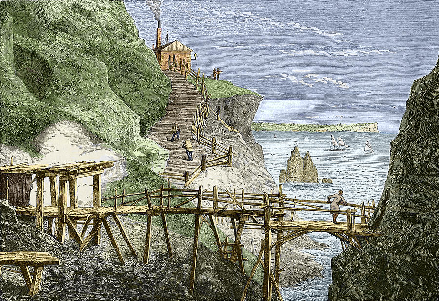 19th-century Tin Mine, Cornwall by Sheila Terry