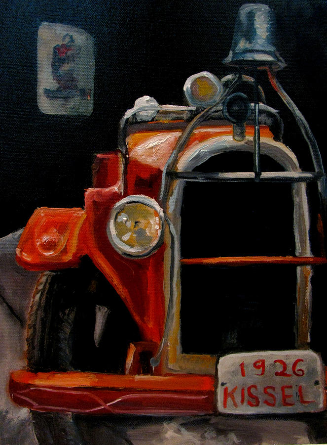 Kissel Painting - 1926 Kissel Fire truck #2 by Wendie Thompson
