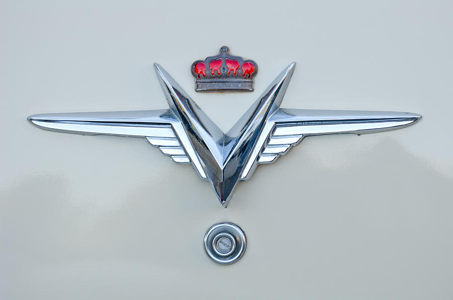 1953 Chrysler Imperial Custom Emblem #2 Photograph by Jill Reger