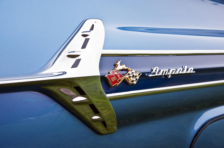 1960 Chevrolet Impala Emblem #2 Photograph by Glenn Gordon