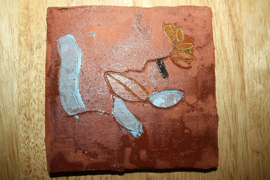Abandon - Tile #2 Ceramic Art by Gloria Ssali