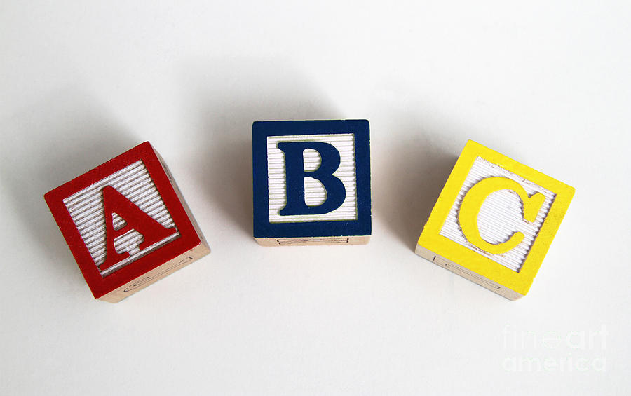 Primary Colors Photograph - Abcs #2 by Photo Researchers, Inc.