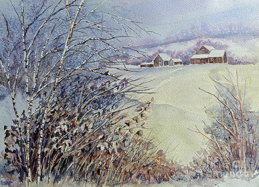 After the Snowfall #2 Painting by Louise Peardon